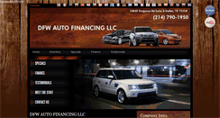 Desktop Screenshot of dfwautosalesandfinance.com